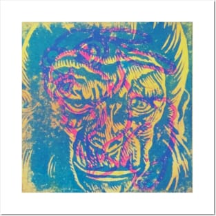 planet of the apes layered abstract print thumper graffiti Posters and Art